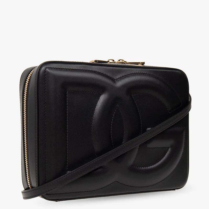 Dolce und Gabbana Schultertasche Damen DG Logo Schwarz BB7290 AW576 809992