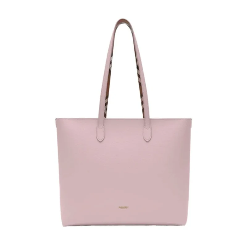 Burberry Damen Shopper MD Dbl Faced Check-Lined Tote Lilac Pink 81214351