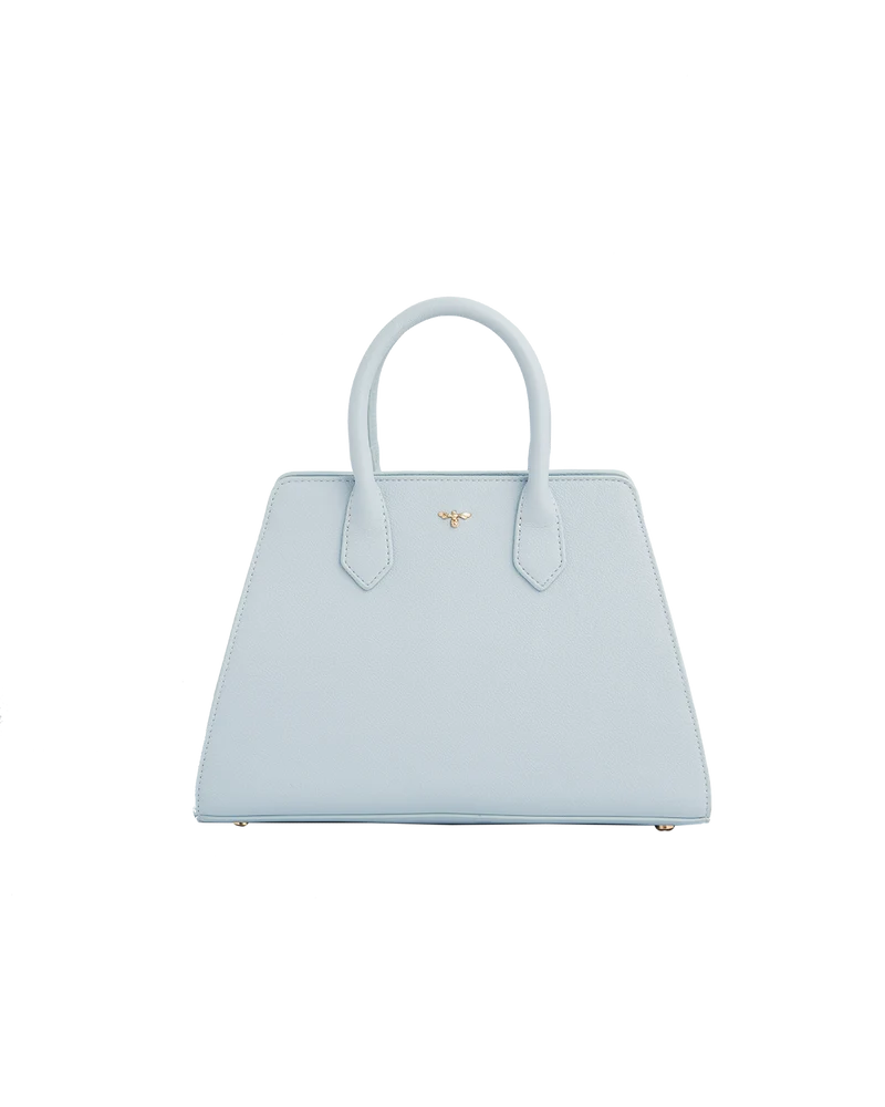 Blue Structured Tote Bag Medium