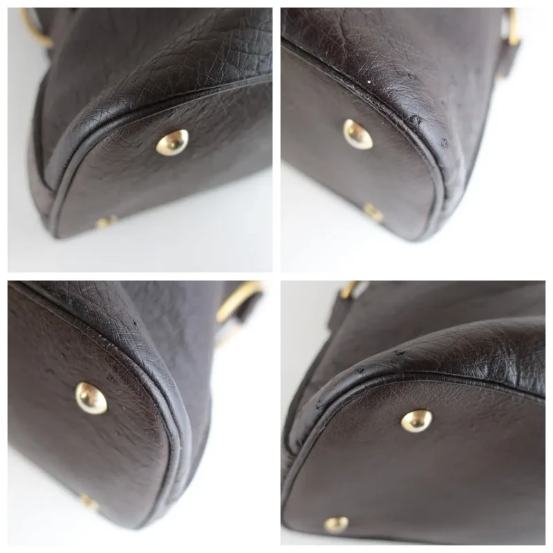 Yves Saint Laurent YSL Large Ostrich Muse Bag
