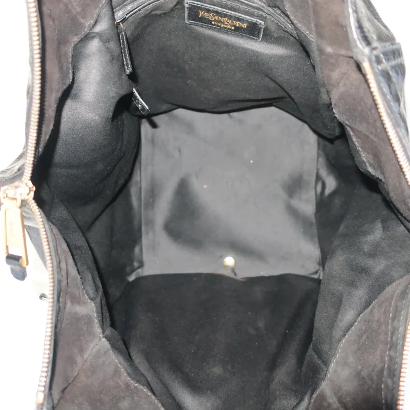 YSL Downtown Black Patent Leather Bag