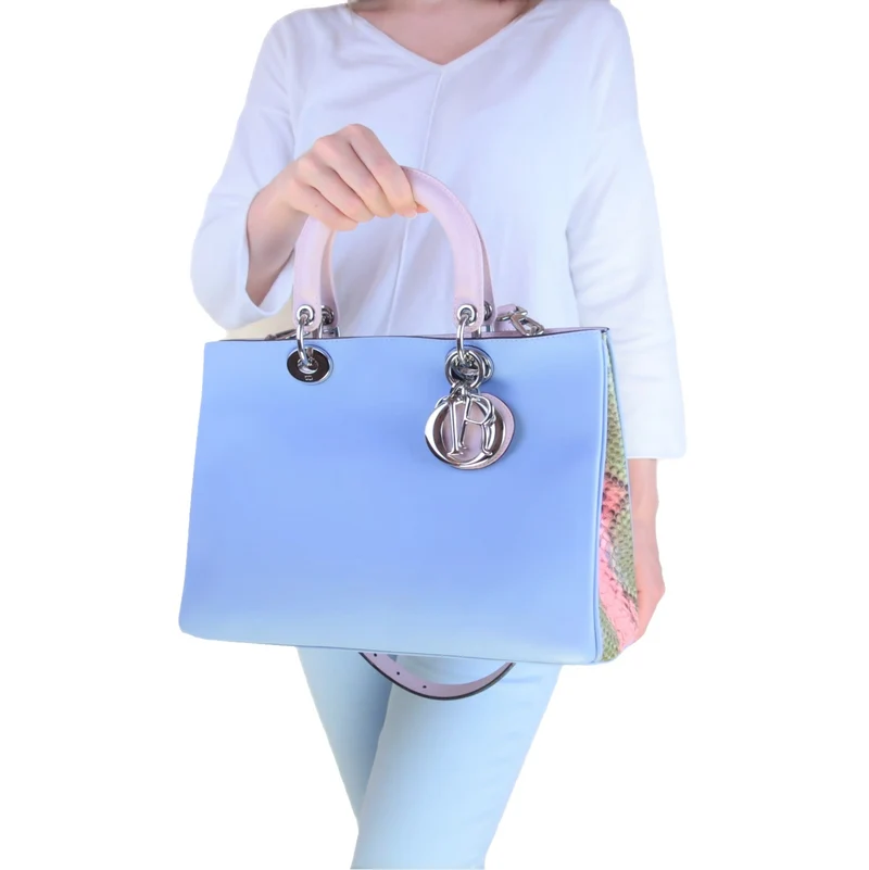 Christian Dior Limited Edition Medium Diorissimo Python Shoulder Bag