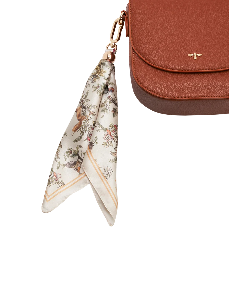 Beth Saddle Crossbody Bag in Tan