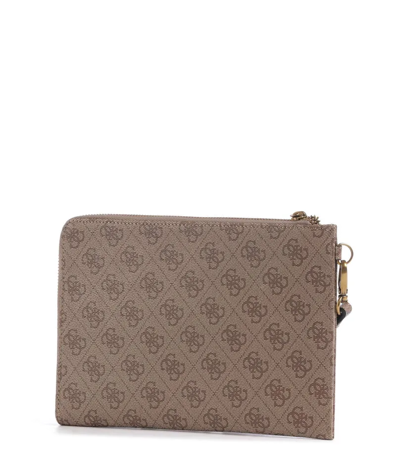 Guess Milano Medium Handgelenktasche beige/brown
