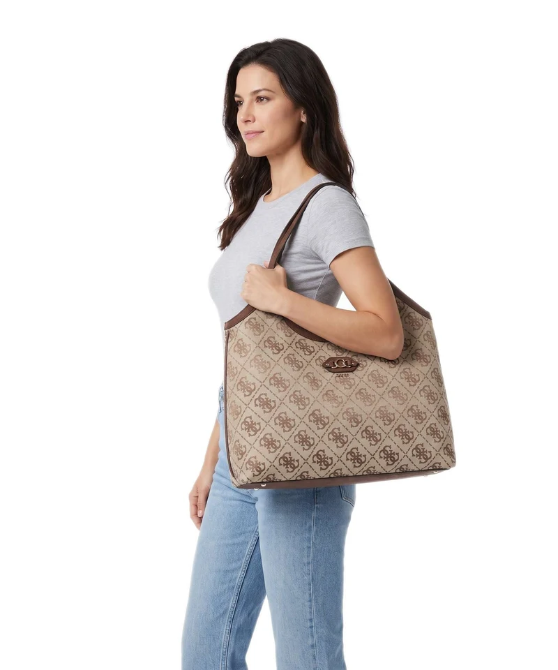 Guess Samantha Shopper latte logo/brown