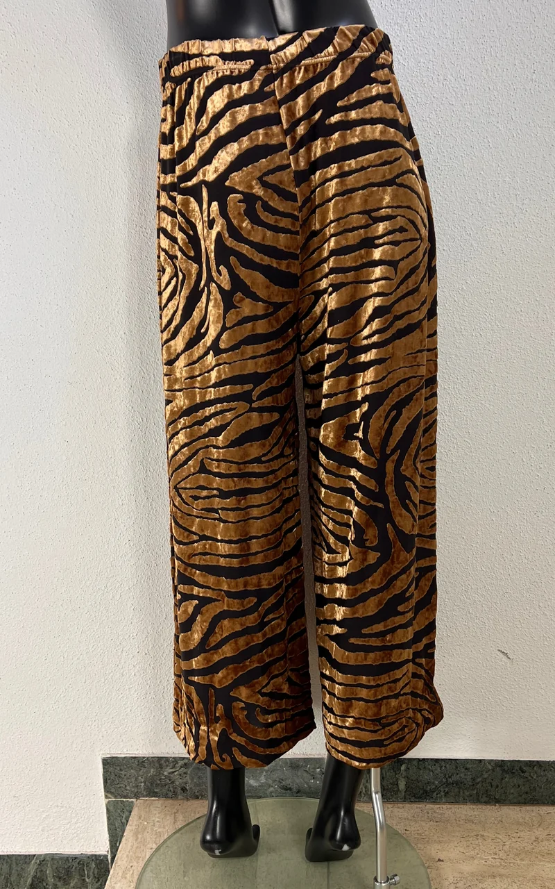Vintage Tiger Burn-Out Velvet Pant