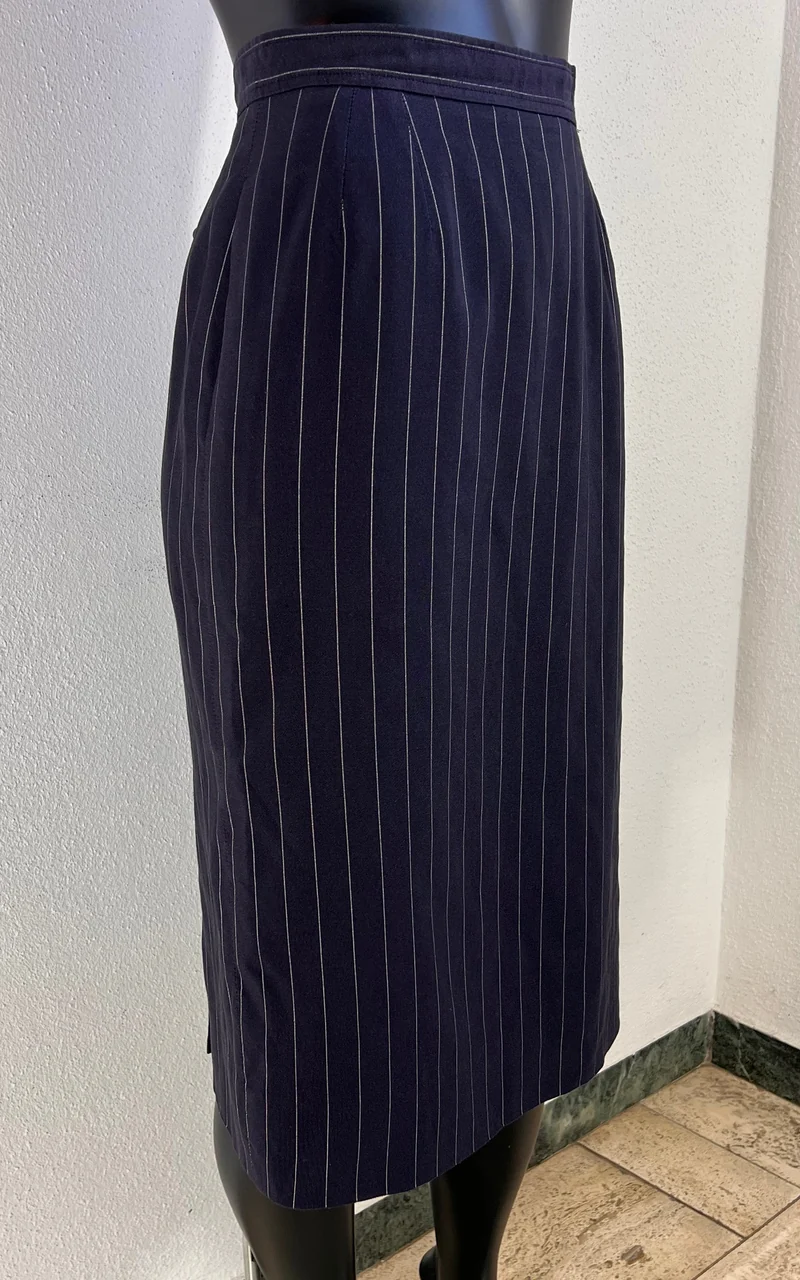 Vintage Yves Saint Laurent Pinstripe Skirt