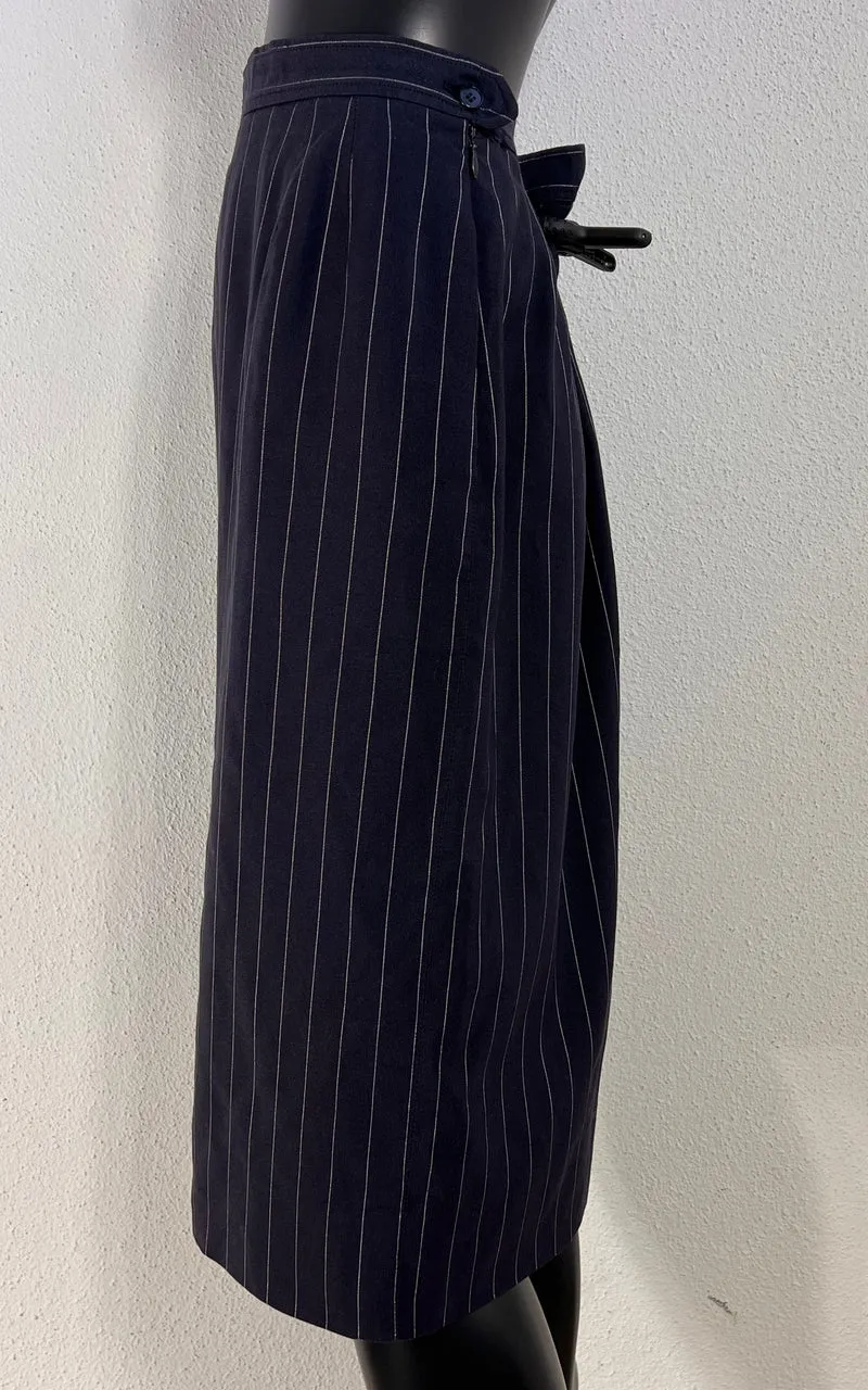 Vintage Yves Saint Laurent Pinstripe Skirt