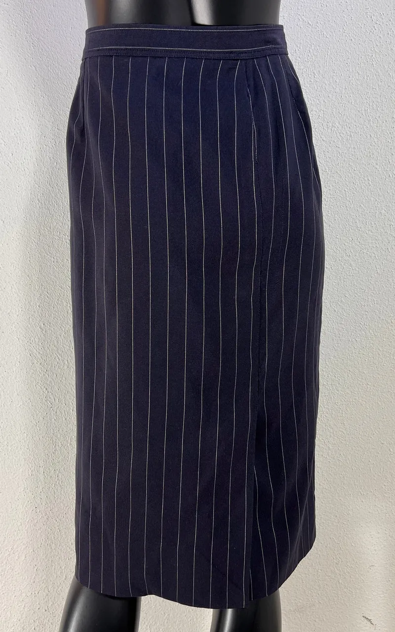 Vintage Yves Saint Laurent Pinstripe Skirt