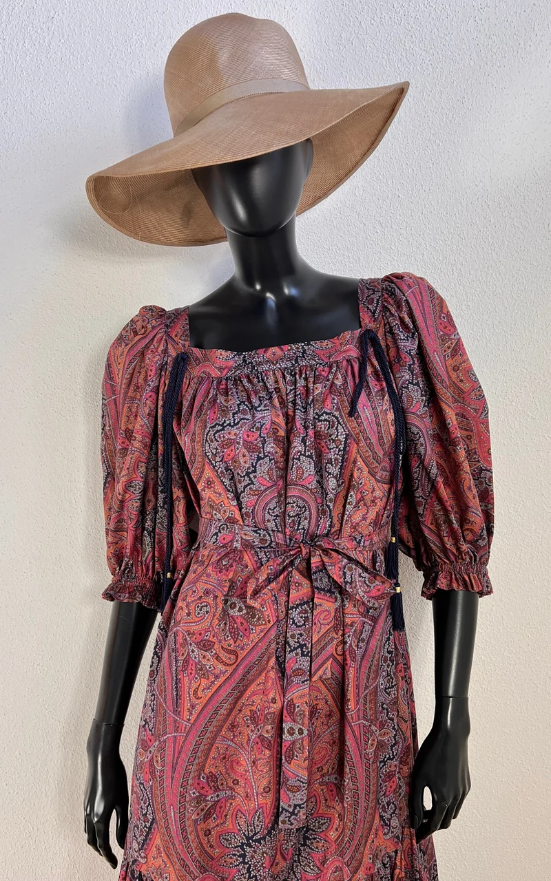 Vintage 70s Yves Saint Laurent Tassel Dress Russian Doll Collection