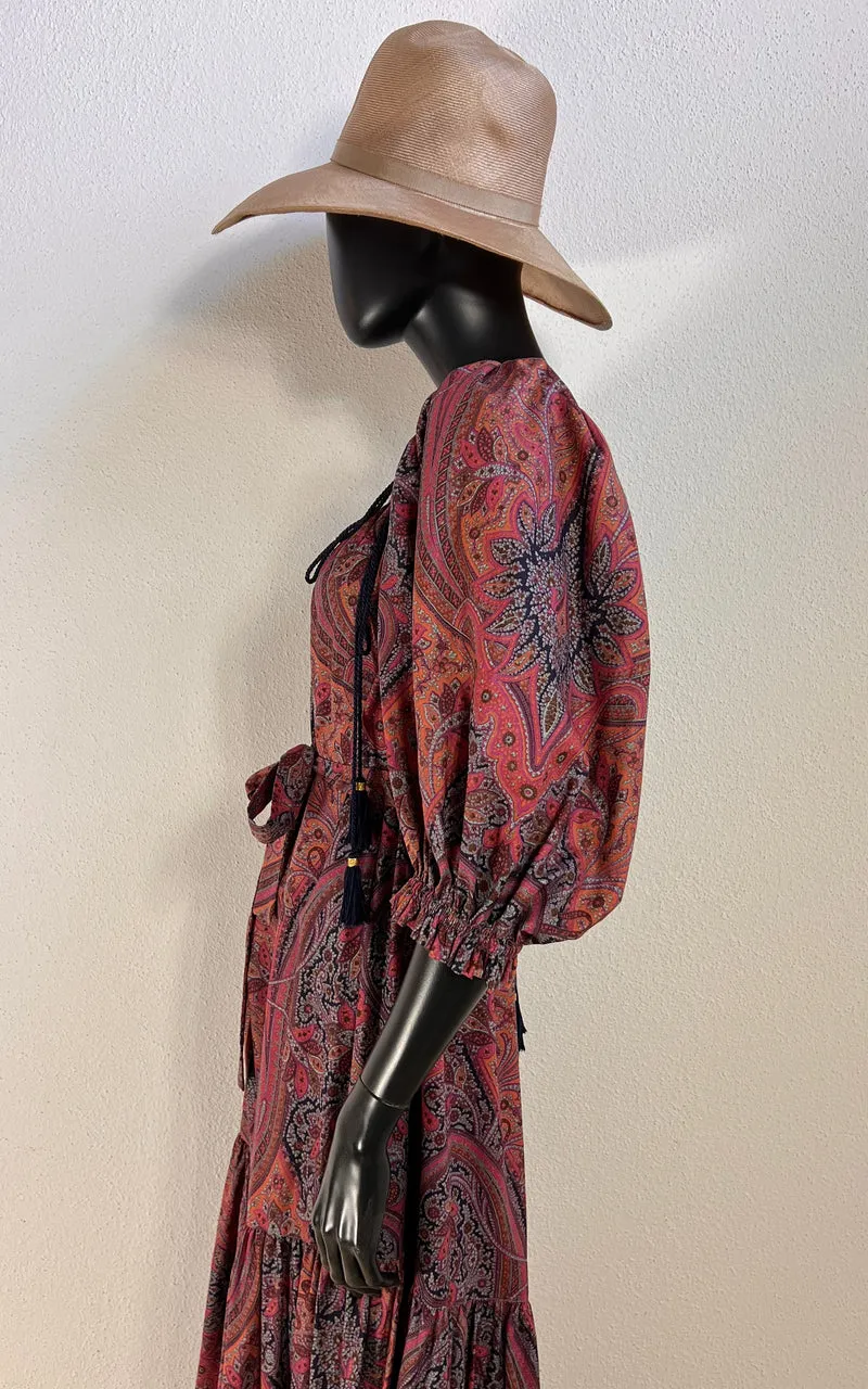 Vintage 70s Yves Saint Laurent Tassel Dress Russian Doll Collection