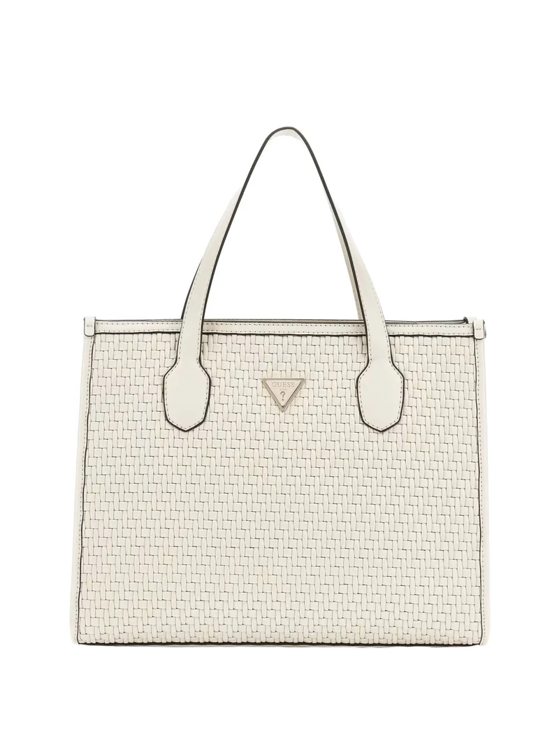 Guess Handtasche Damen Silvana Flechtoptik Bone HWWW8665220-BON