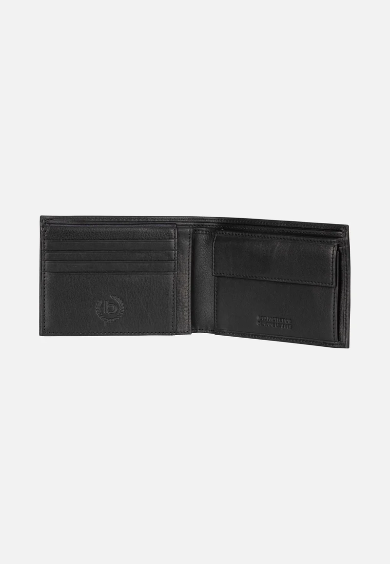 Nome Horizontal with Flap II Schwarz - Portemonnaie