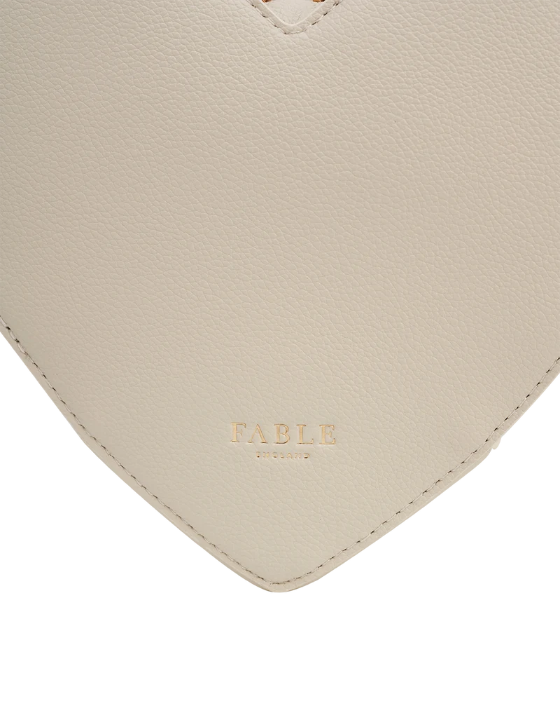 Heart Crossbody Bag in Stone