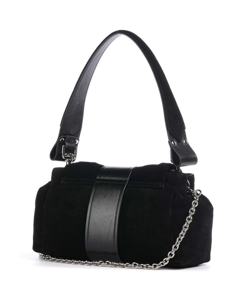Vivienne Westwood Hazel Treasure Suede Schultertasche black