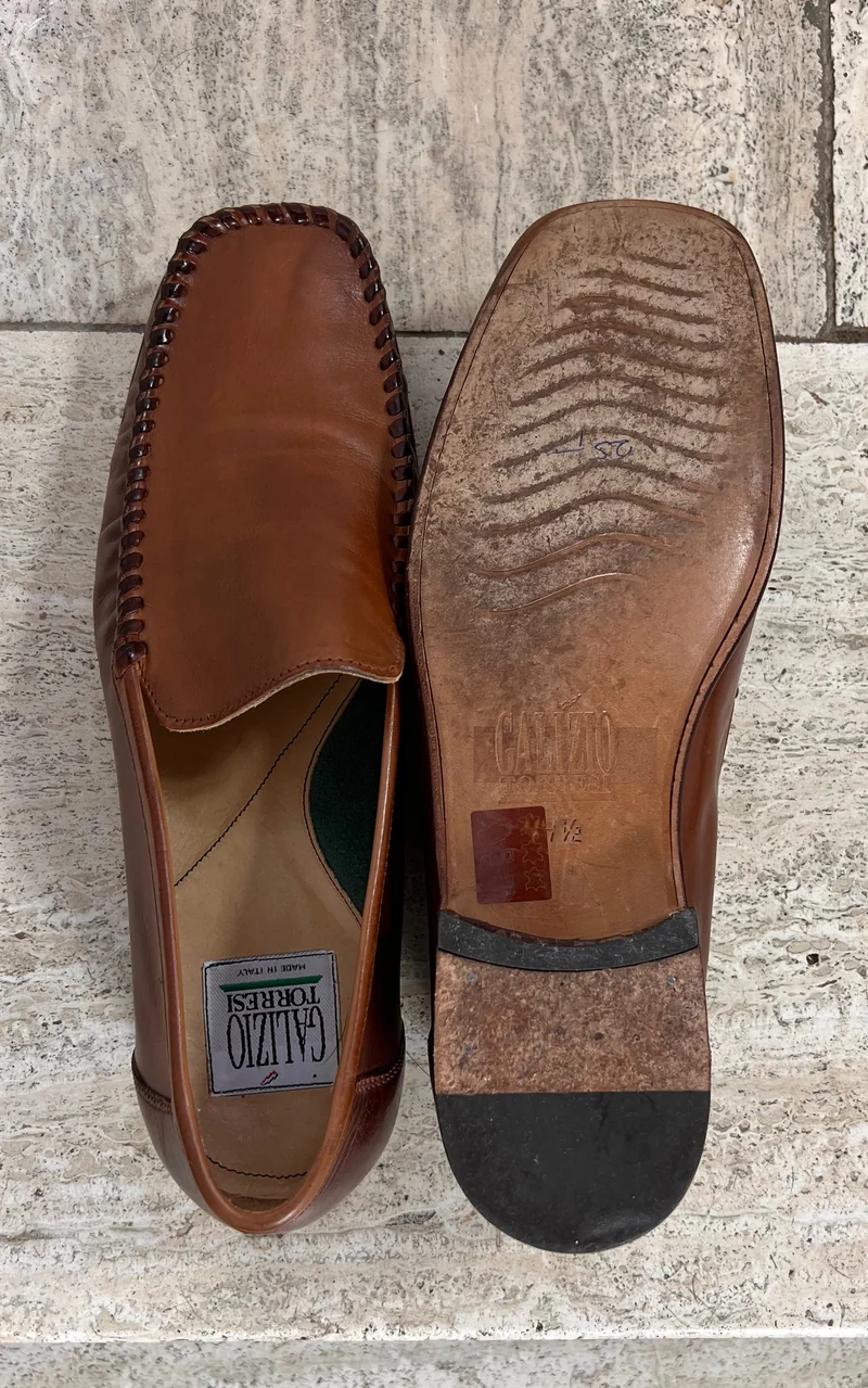Vintage Galizio Torresi Leather Loafers 44,5