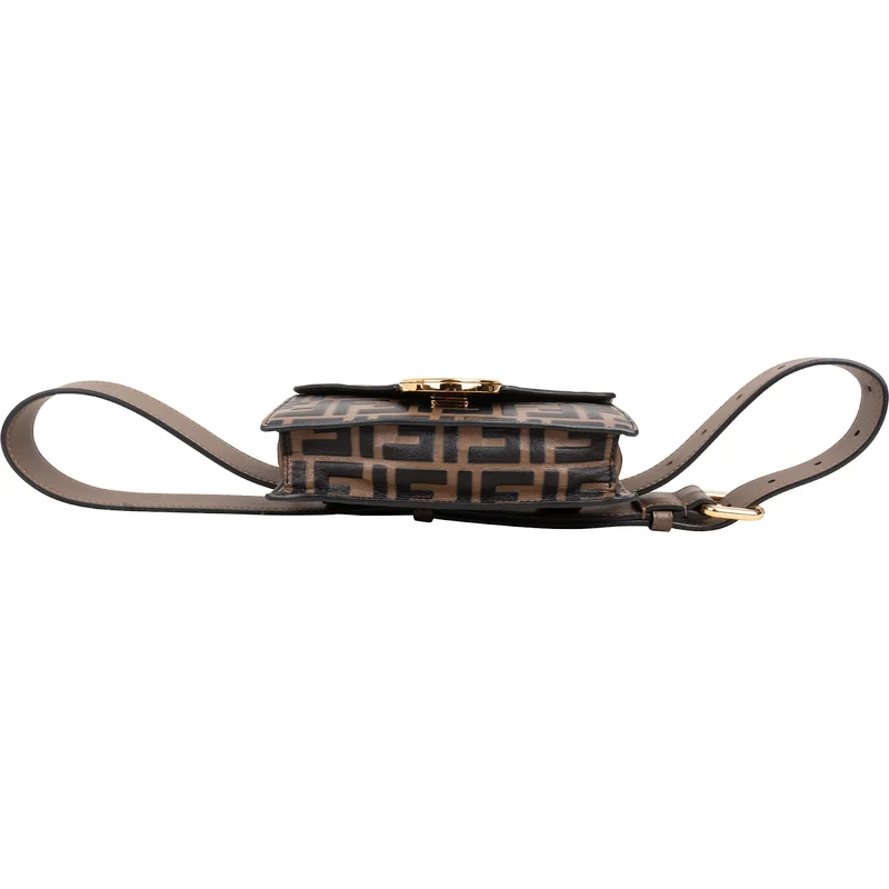 Fendi Monogram FF Embossed Leather "F is" Belt Crossbody Bag