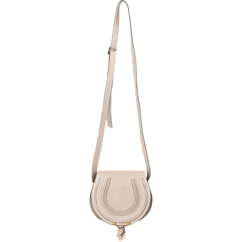 Chloé Soft Calfskin Marcie Small Saddle Crossbody Bag