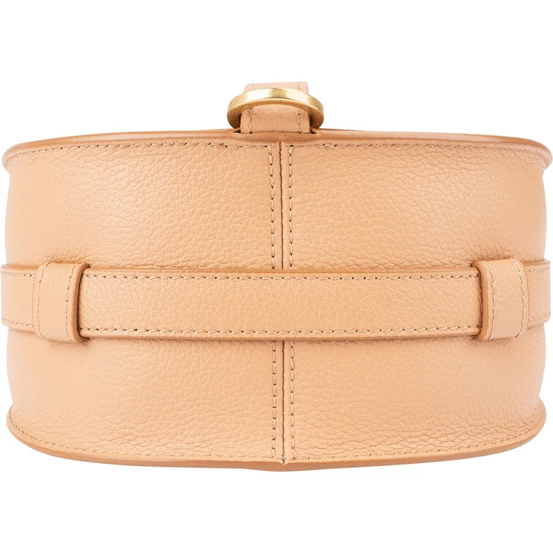 Chloé Grained Calfskin Marcie Small Saddle Crossbody Bag