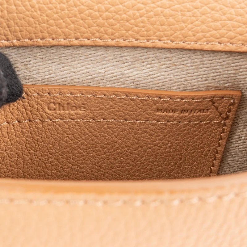 Chloé Grained Calfskin Marcie Small Saddle Crossbody Bag