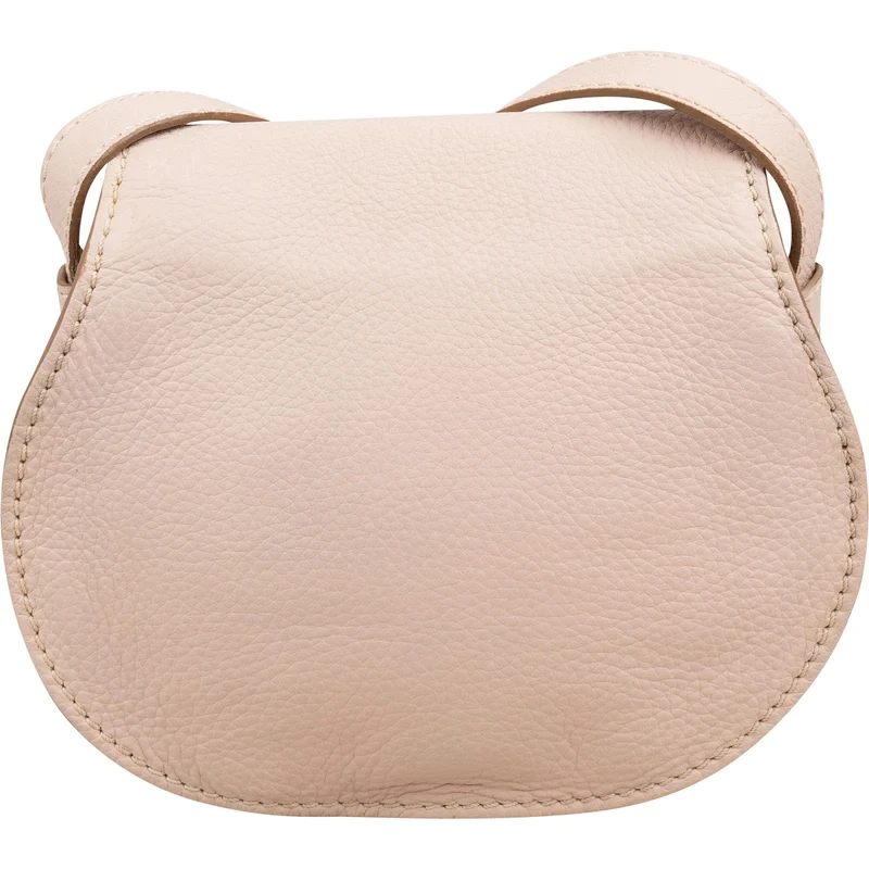 Chloé Grained Calfskin Marcie Small Saddle Crossbody Bag