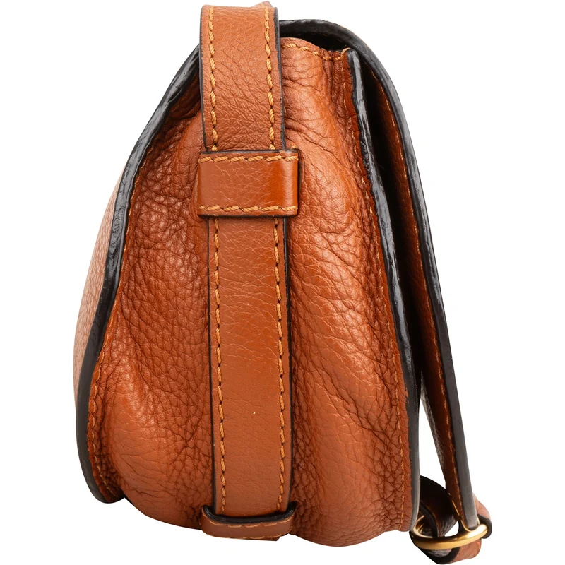 Chloé Grained Calfskin Marcie Small Saddle Crossbody Bag