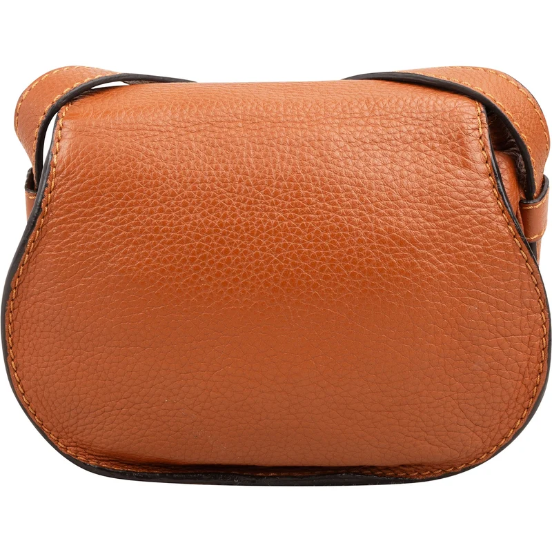 Chloé Grained Calfskin Marcie Small Saddle Crossbody Bag