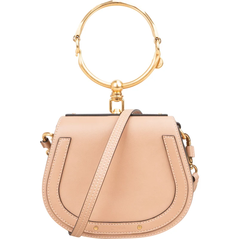 Chloé Suede & Leather Nile Small Bracelet Handbag