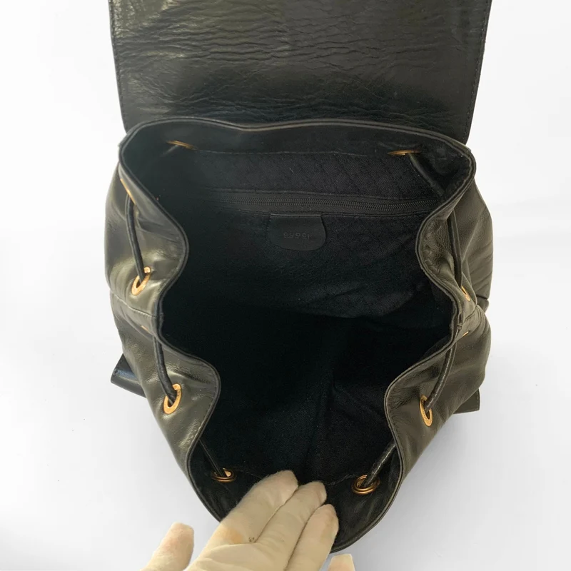 Gucci Bambusrucksack groß aus Leder