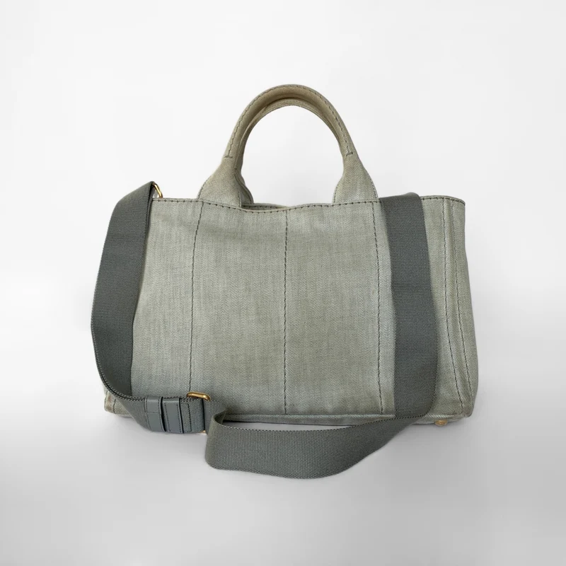 Prada Canapa Tote Large Denim