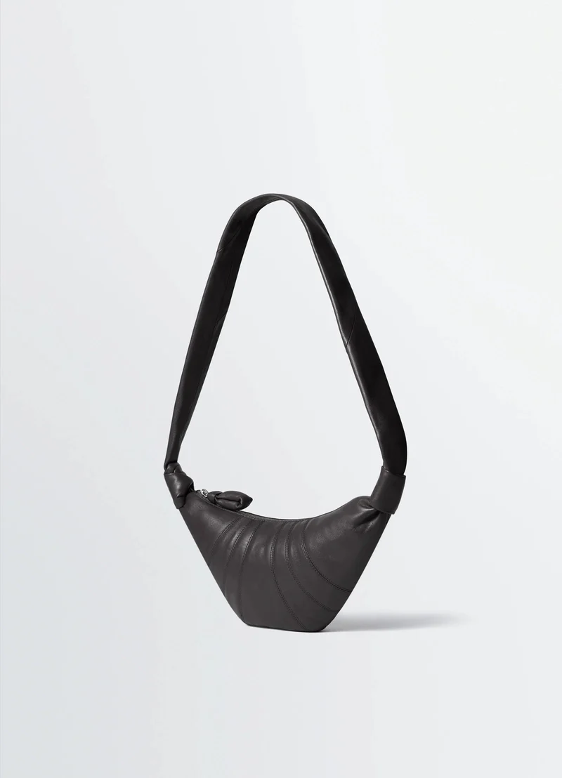 LEMAIRE Schultertasche Kleine Croissant Tasche Dark Chocolate BG0003LL095