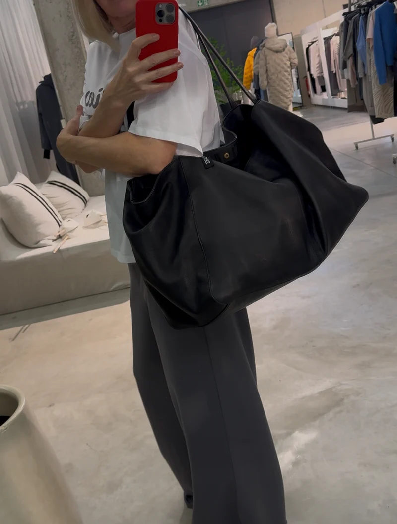 10DAYS leather shopper