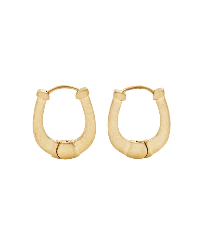 Gold Lucky In Love Horseshoe Necklace & Earrings Set