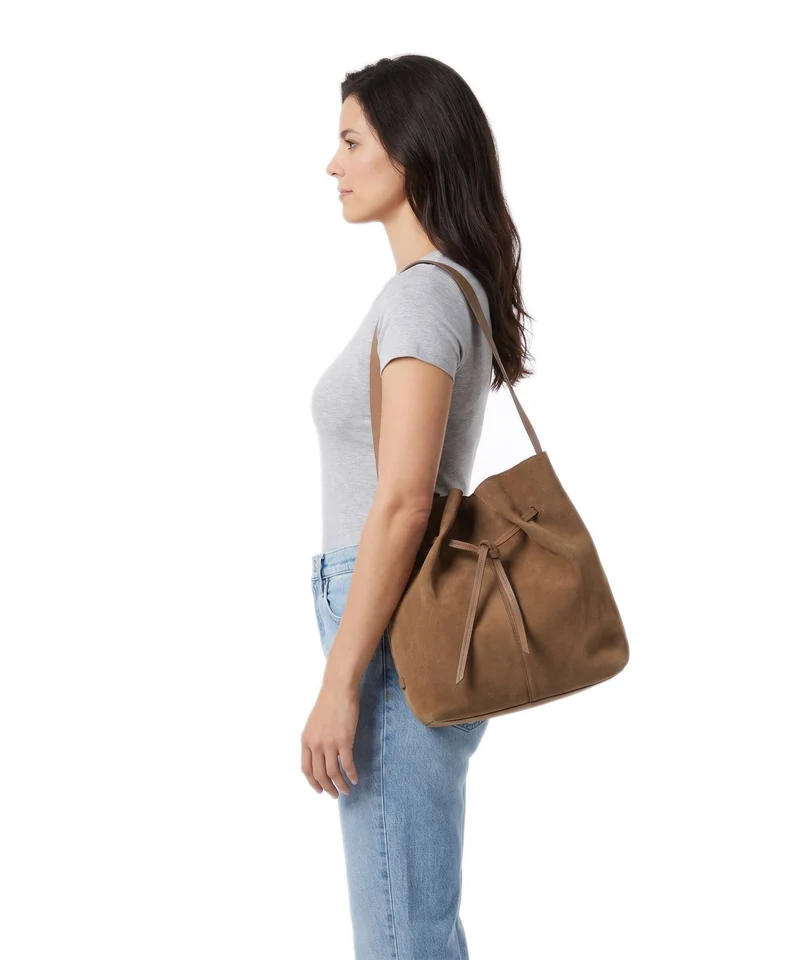 Marc O'Polo Simy M Bucket Handtasche pure camel