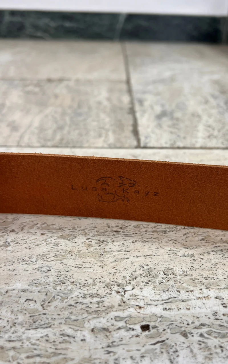 Vintage Luca Kayz Big Stone Buckle Belt