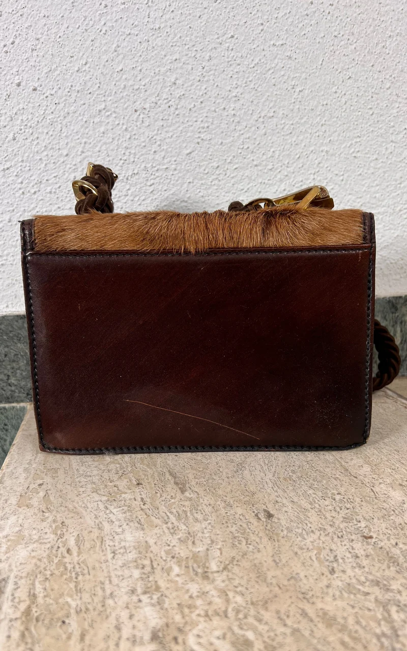 Vintage Goat Hair Shoulder Bag