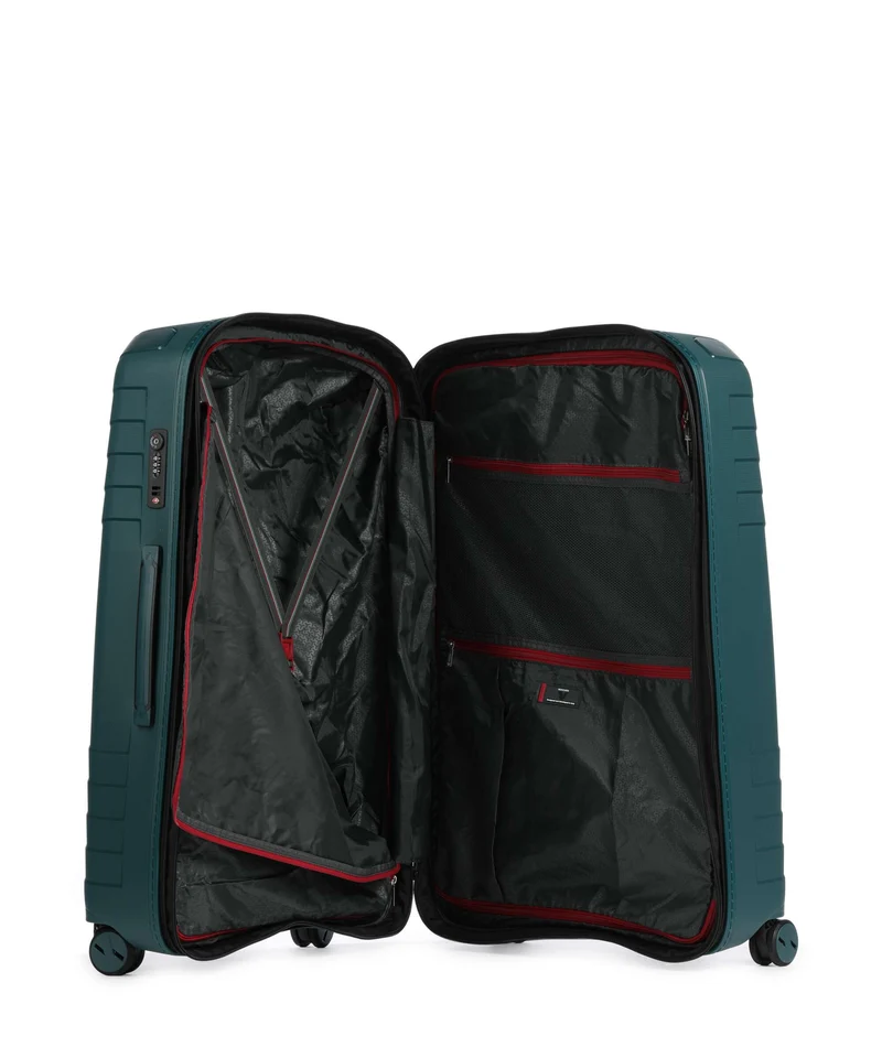 Roncato Ypsilon 4.0 DLX 4-Rollen Trolley verde bottigla