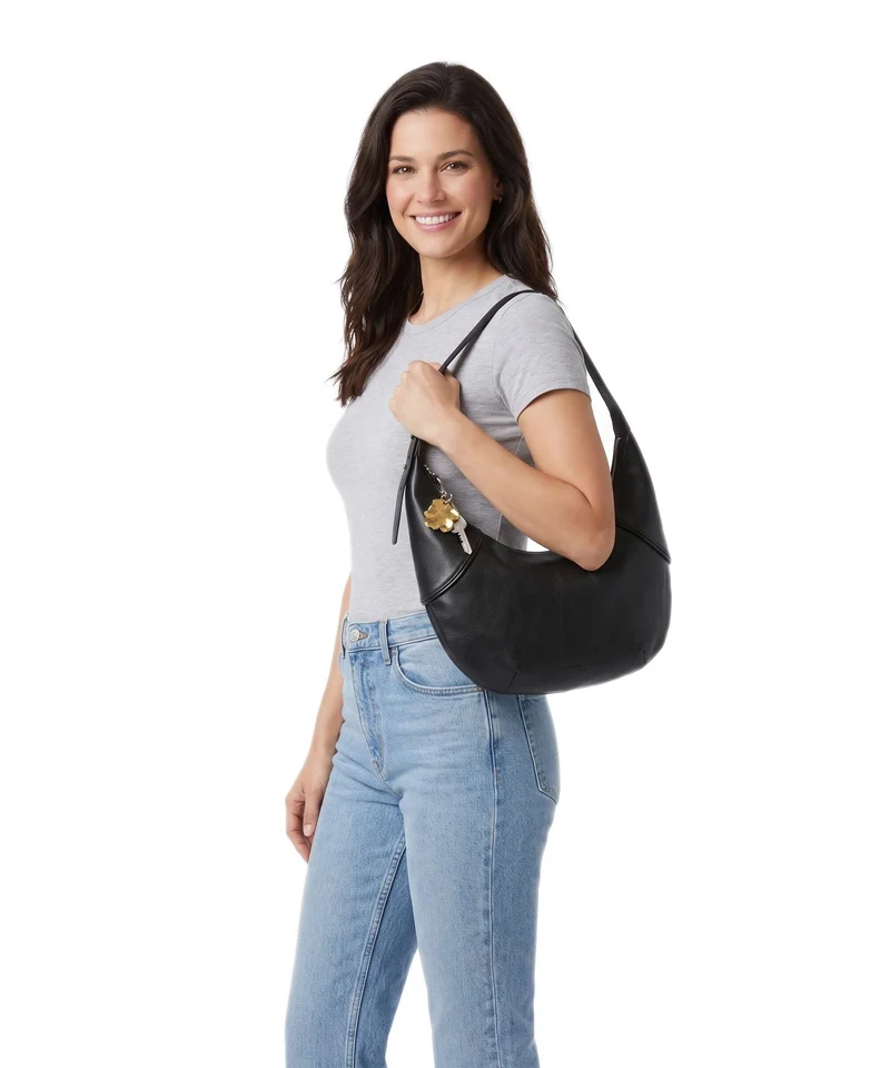 Liebeskind Ryker Cow Naturale M Beuteltasche black