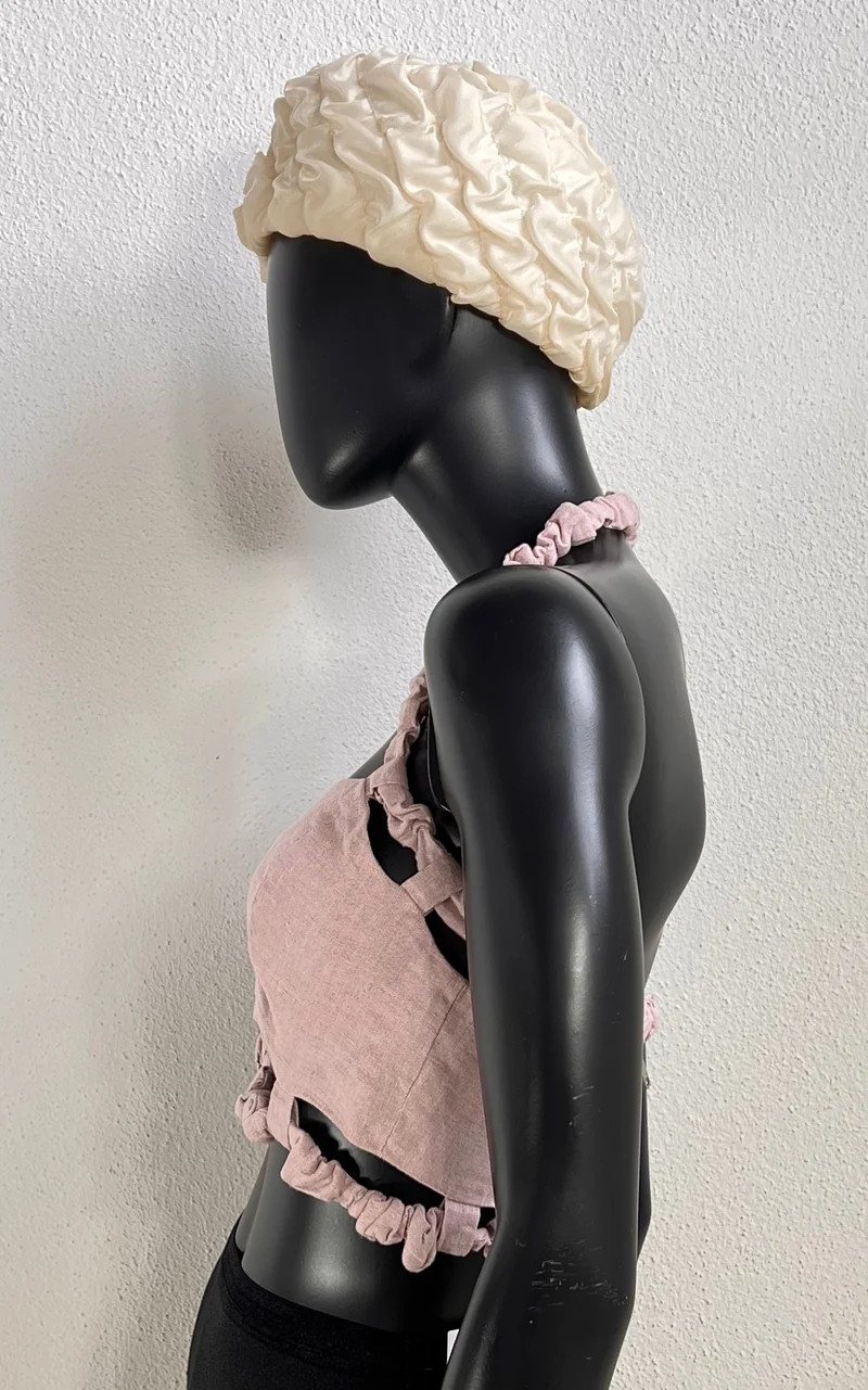 Ganni Hemp Cut Out Top
