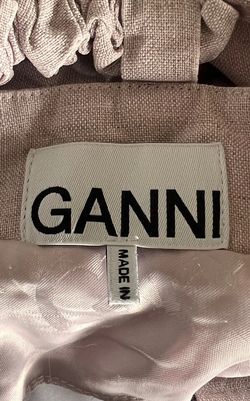 Ganni Hemp Cut Out Top