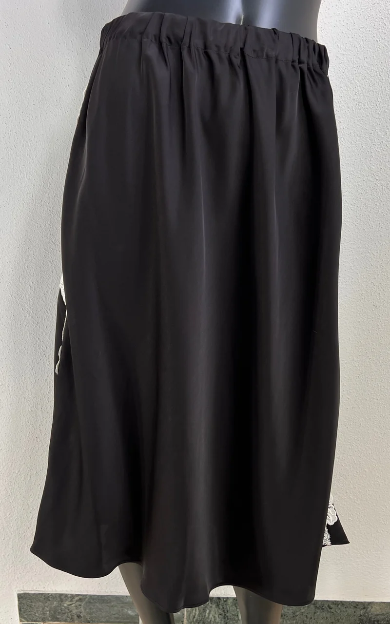 Jil Sander Lace Satin Lingerie Skirt SS2025