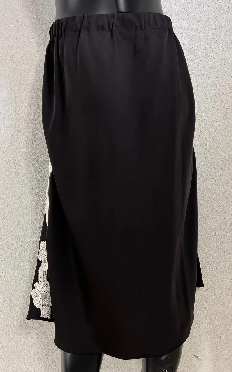 Jil Sander Lace Satin Lingerie Skirt SS2025