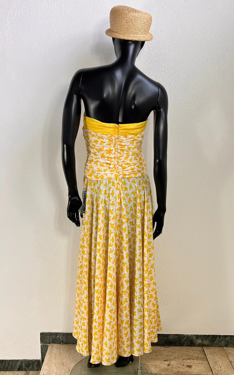 Vintage Catalina Yellow Floral Maxi Dress