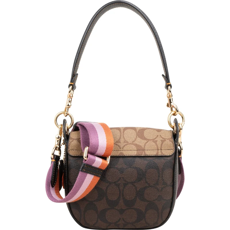Coach Monogram Signature Kleo New York Patches Crossbody Shoulder Bag
