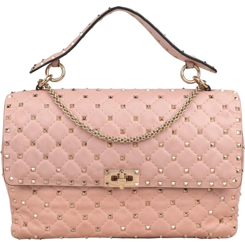 Valentino Garavani Quilted Leather Rockstud Spike Medium Crossbody Handbag