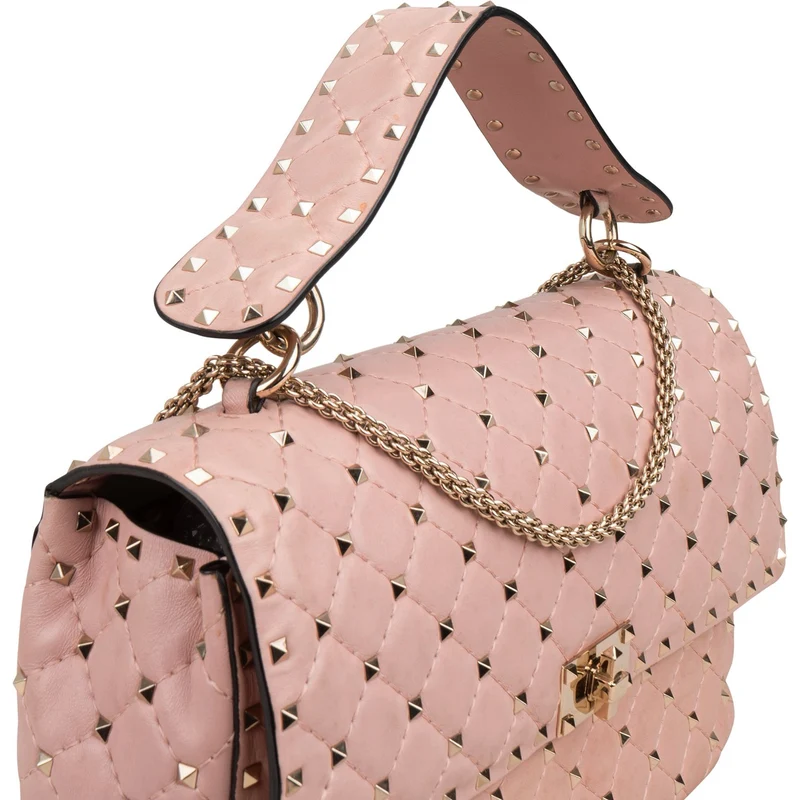 Valentino Garavani Quilted Leather Rockstud Spike Medium Crossbody Handbag