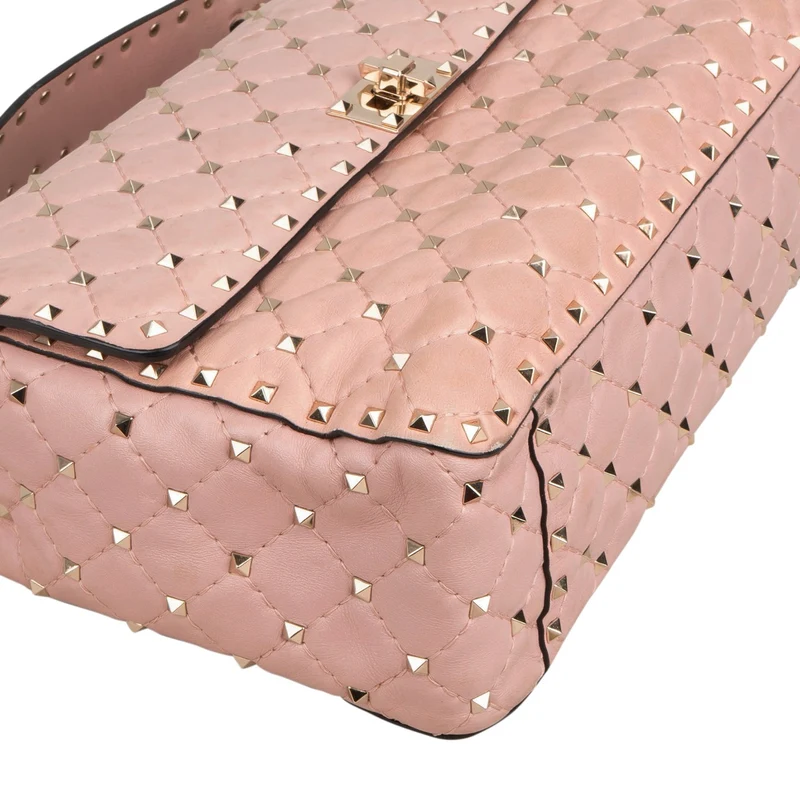 Valentino Garavani Quilted Leather Rockstud Spike Medium Crossbody Handbag
