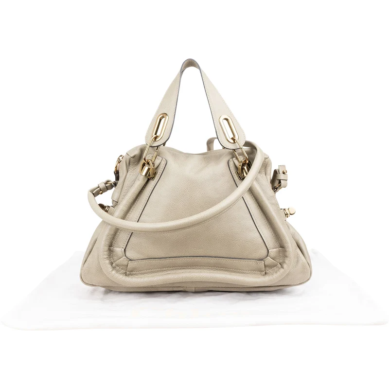 Chloé Grained Leather Paraty Shoulder Handbag