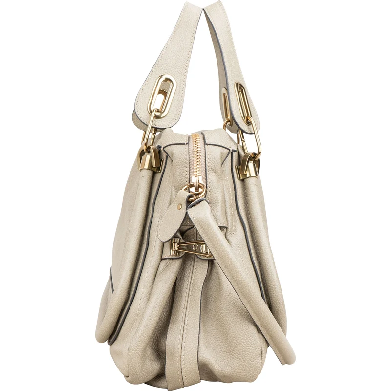 Chloé Grained Leather Paraty Shoulder Handbag