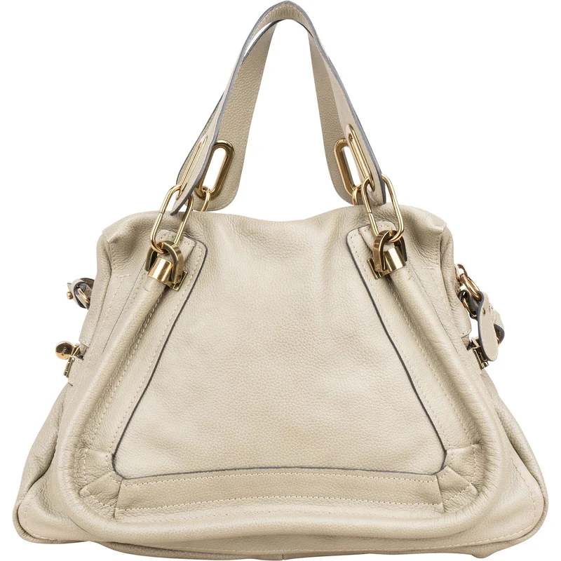Chloé Grained Leather Paraty Shoulder Handbag